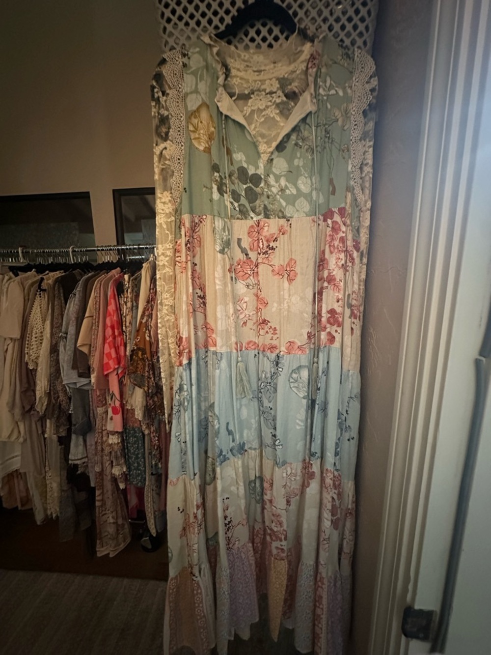 Boho Patchwork Maxi dress - Picture 2 of 10